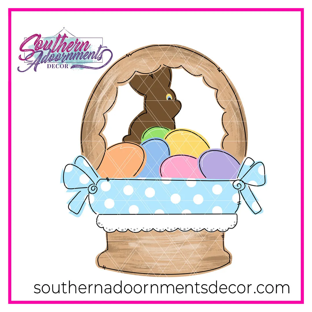 Easter Basket Template & Digital Cut File