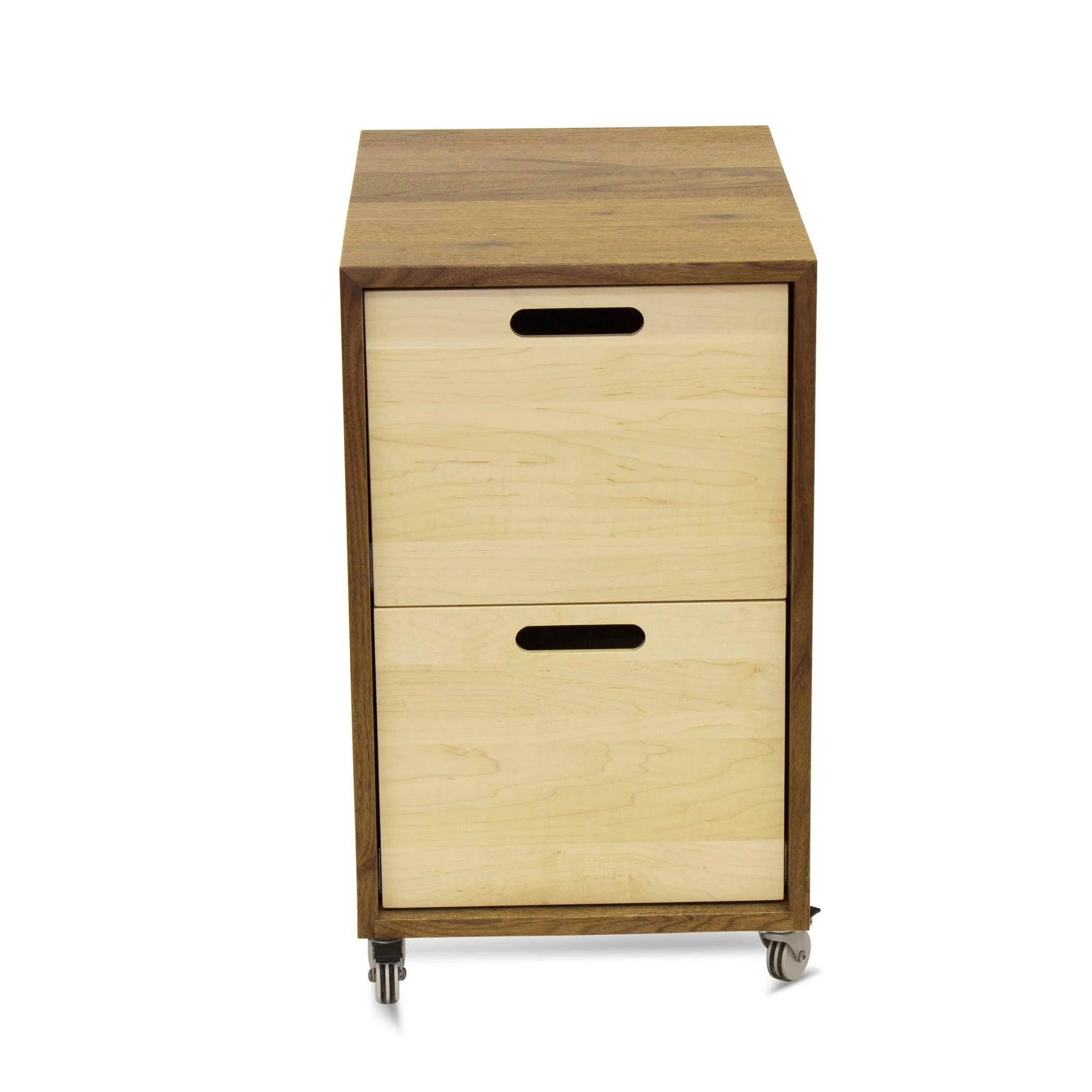 FILE // Modern Solid Wood File Cabinet Storage with Wheels for the Evolve Desk