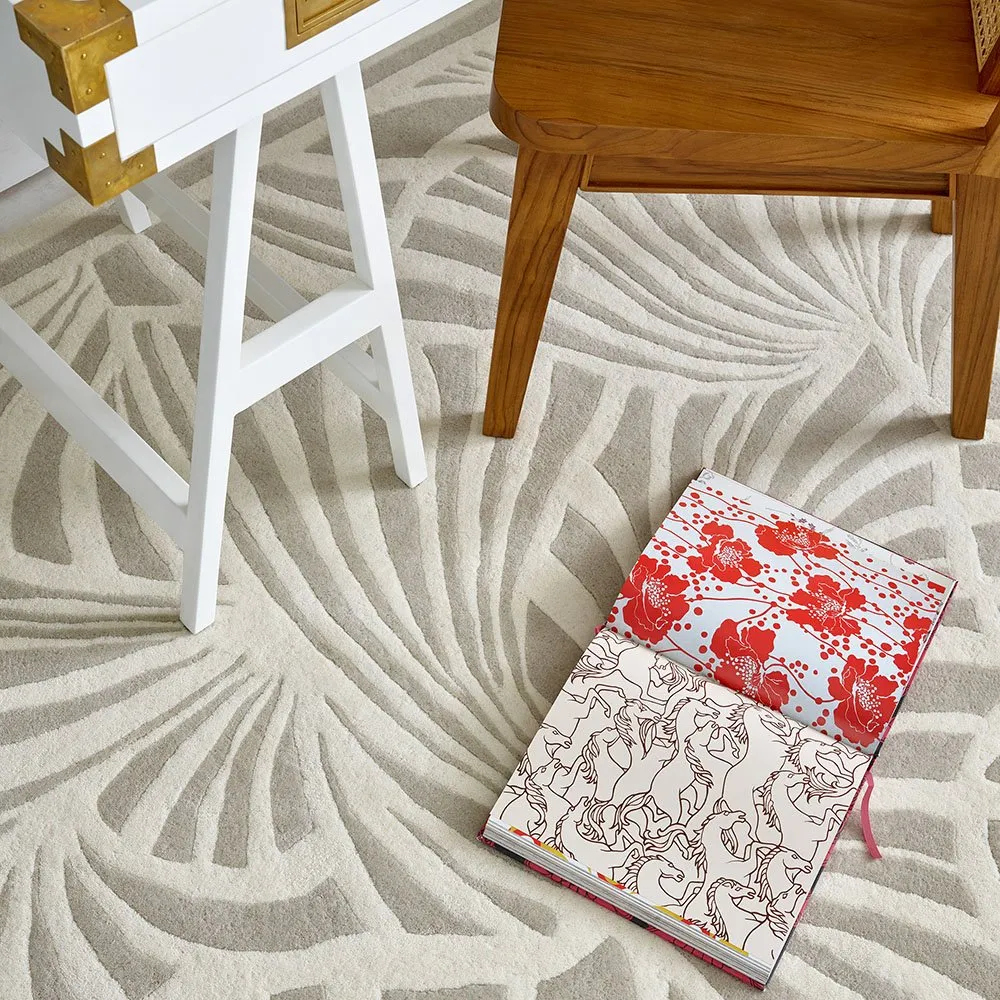 Florence Broadhurst Japanese Fans Rug Ivory