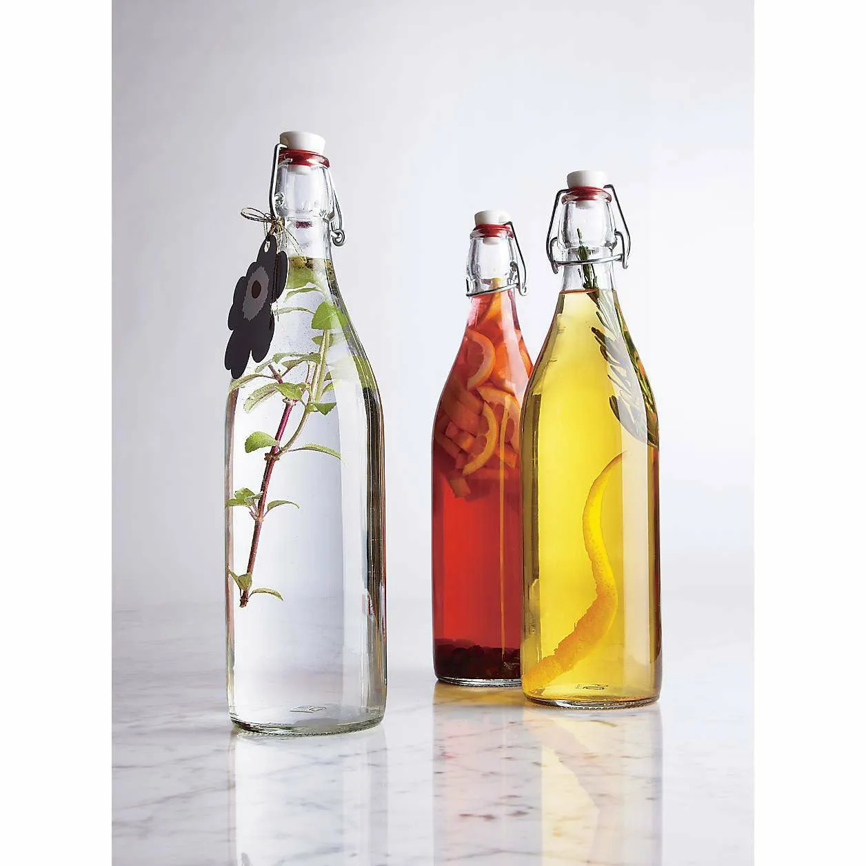 French Glass Swing Top Bottle w/ Airtight Hinged Stop