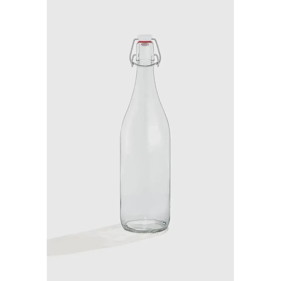 French Glass Swing Top Bottle w/ Airtight Hinged Stop