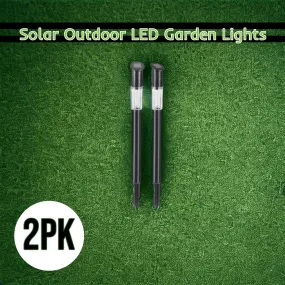 Garden Solar Outdoor LED Garden Lights - Black - (2)