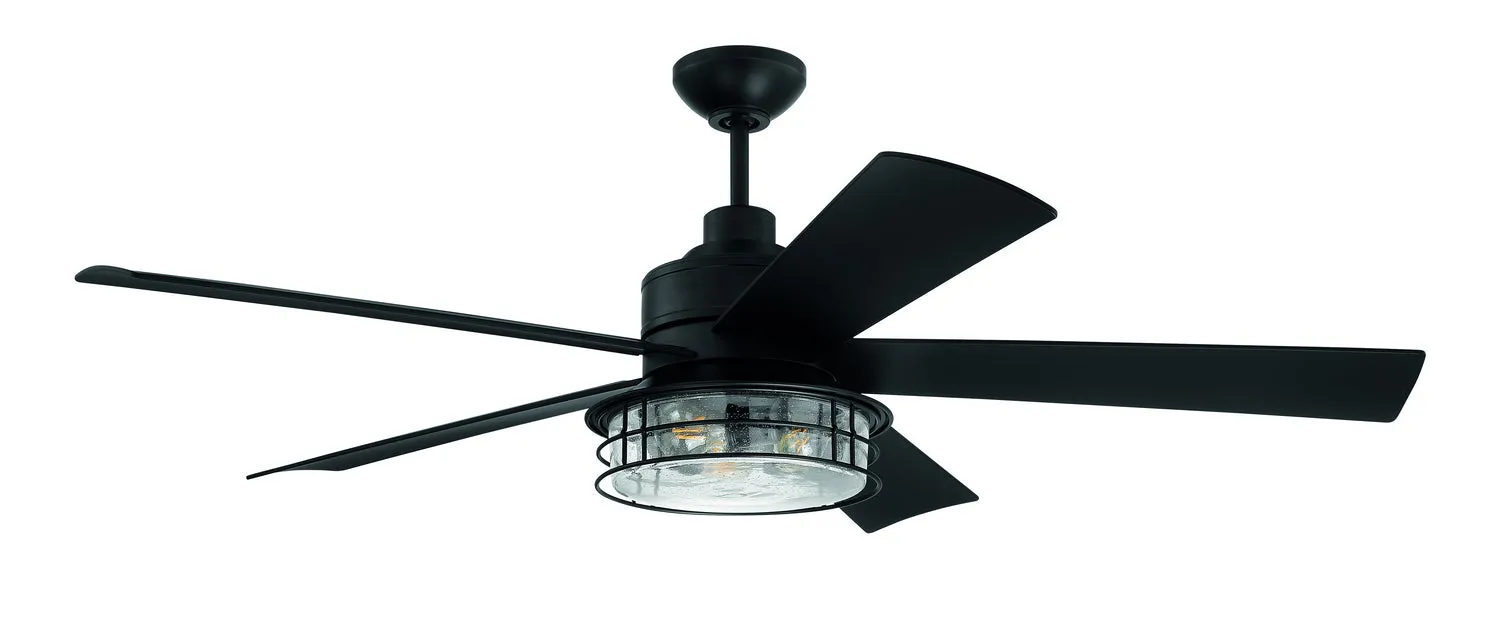 Garrick 56" Ceiling Fan in Flat Black