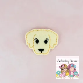 Golden Retriever Feltie File - Dog Feltie Design - ITH Design - Embroidery Digital File - Machine Embroidery Design - Embroidery File