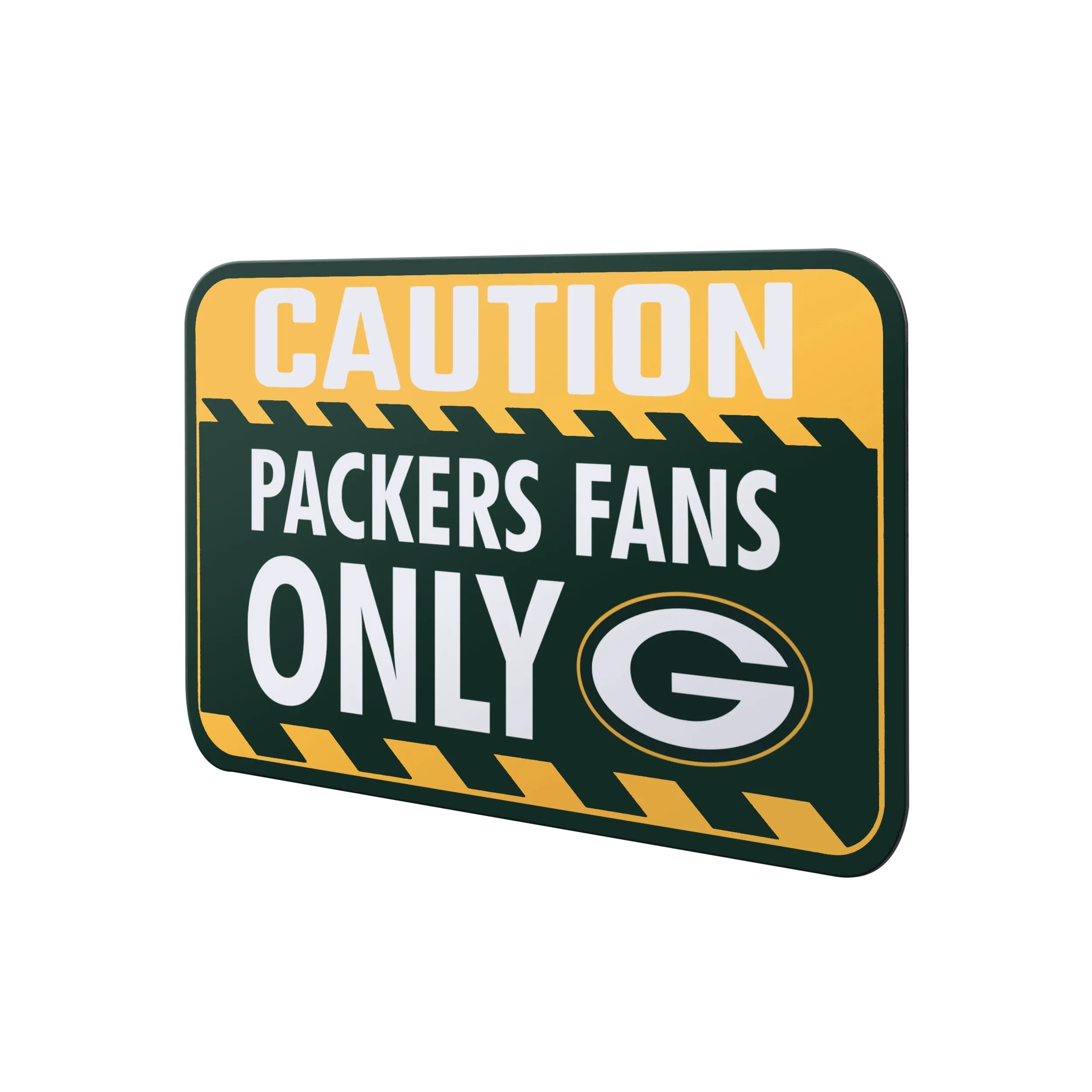 Green Bay Packers NFL Caution Sign