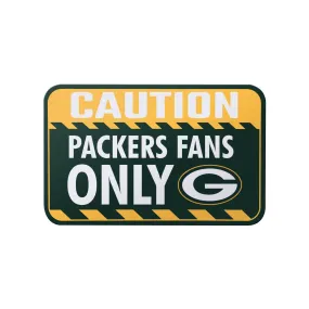 Green Bay Packers NFL Caution Sign