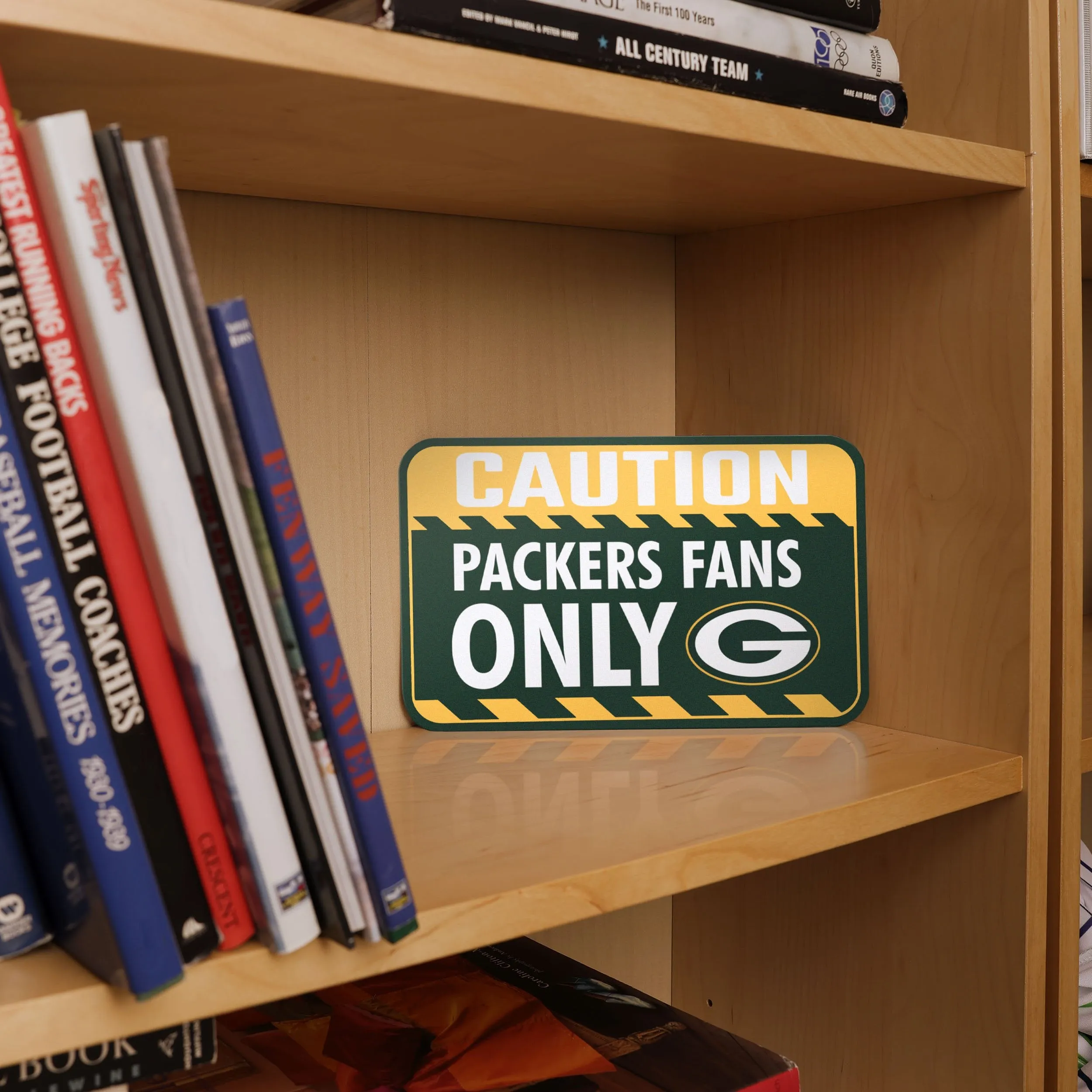 Green Bay Packers NFL Caution Sign