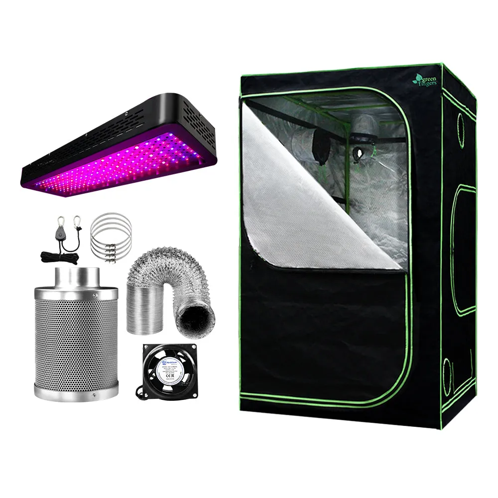 Grow Tent Light Kit 120x120x200CM 2000W LED 6" Vent Fan