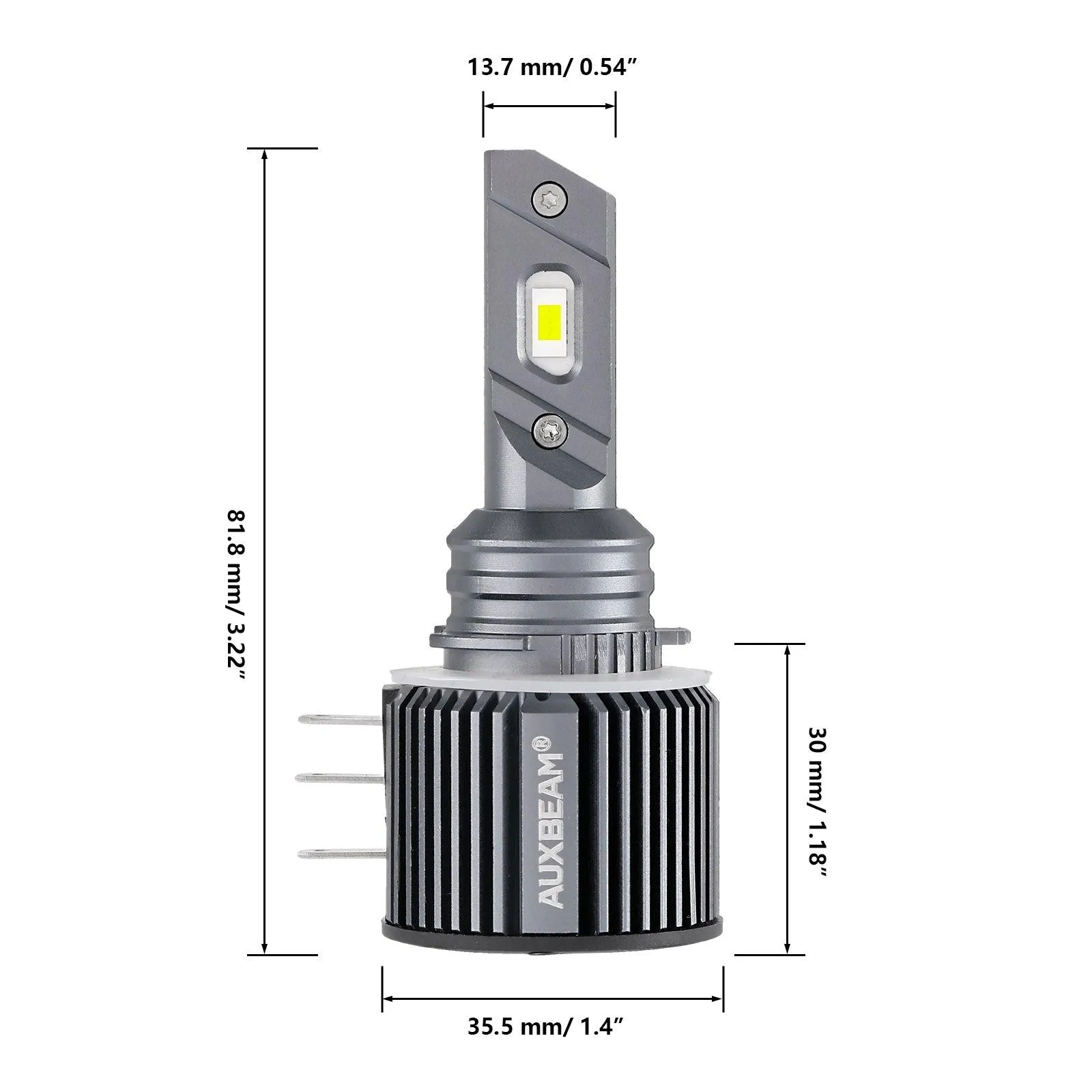 H15 LED Headlight Bulbs 70W 14000LM High Beam Daytime Running 6500K Cool White | 2 Bulbs