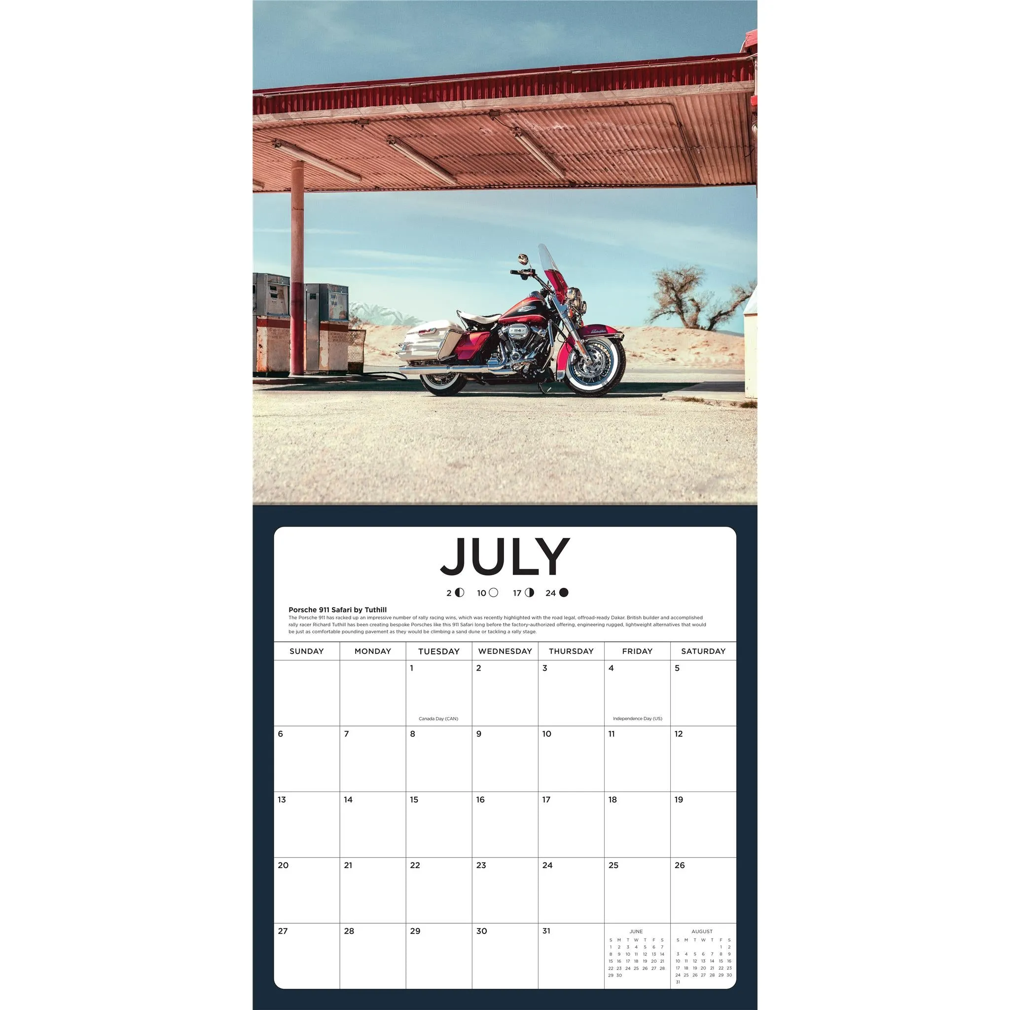 Harley Davidson Wall 2025 Calendar