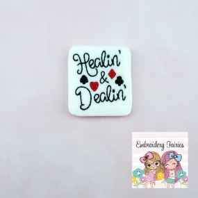 Healin and Dealin Feltie File - Nurse Feltie Design - Feltie Design - Feltie Pattern - Cards Feltie Design