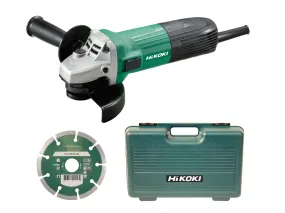 Hikoki 110V G12STX/J8 115mm Angle Grinder (Diamond Blade & Case)