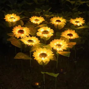 HomeRock LED Solar Sunflower Lamps Solar Light Decorative Lights