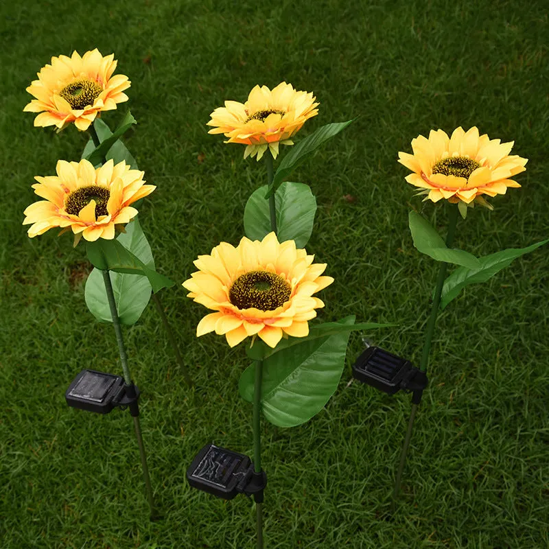 HomeRock LED Solar Sunflower Lamps Solar Light Decorative Lights