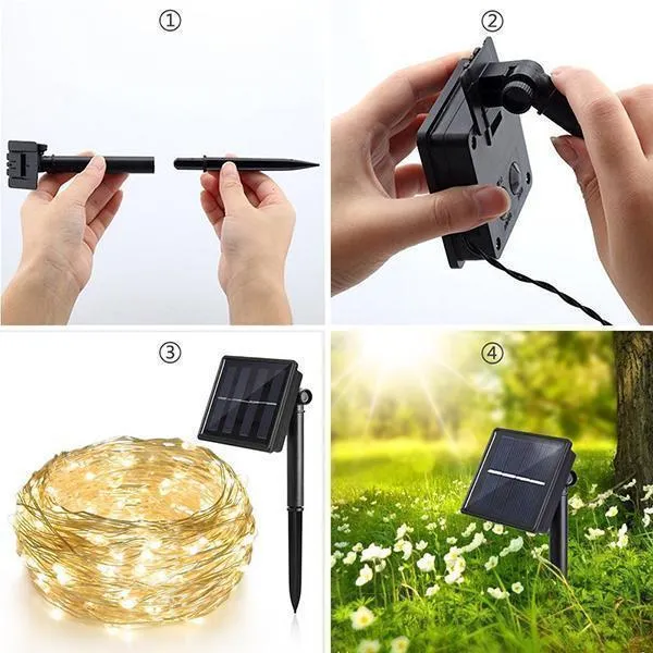 Ihrtrade Solar lamp string (6 colors)