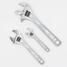 Irega 92WR8XS46 Adjustable Wrench Super Set, 8" Reversible   4" Thin Jaw   6" Xtra Capacity