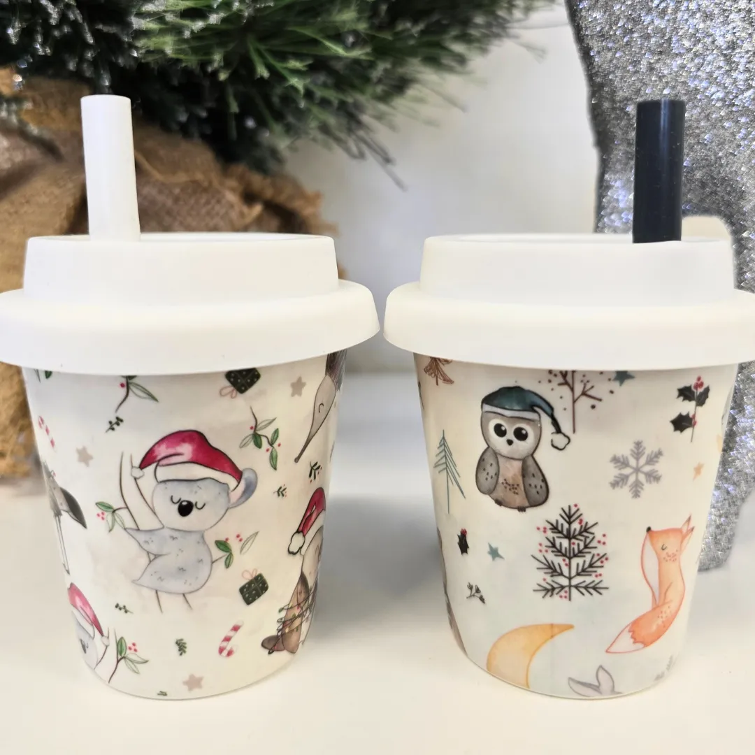 Itti Bamboo Baby Cino Cup - Limited Edition - Aussie Christmas