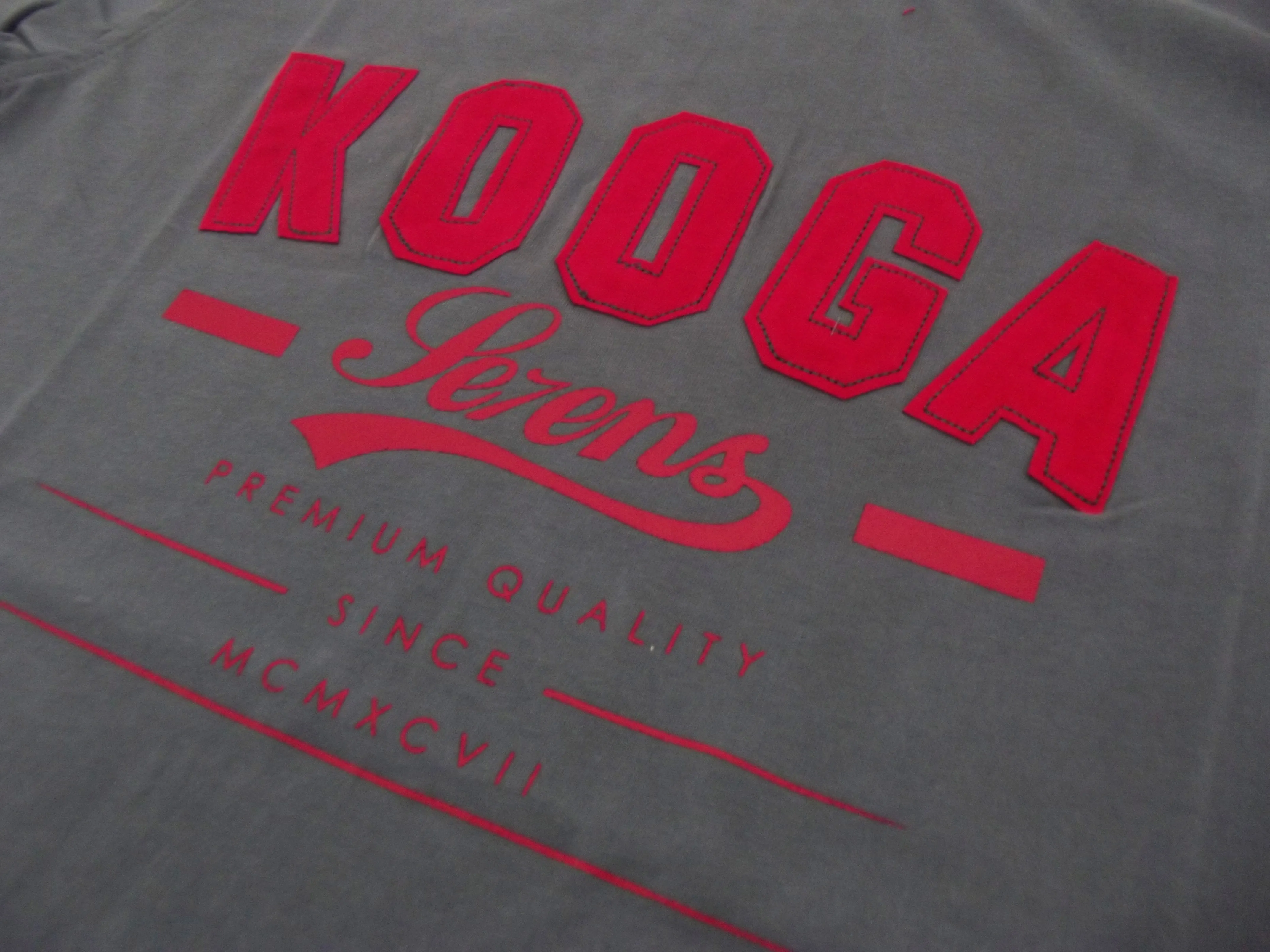 Kooga Se7ens Adults SS14 Charcoal/Red T-Shirt