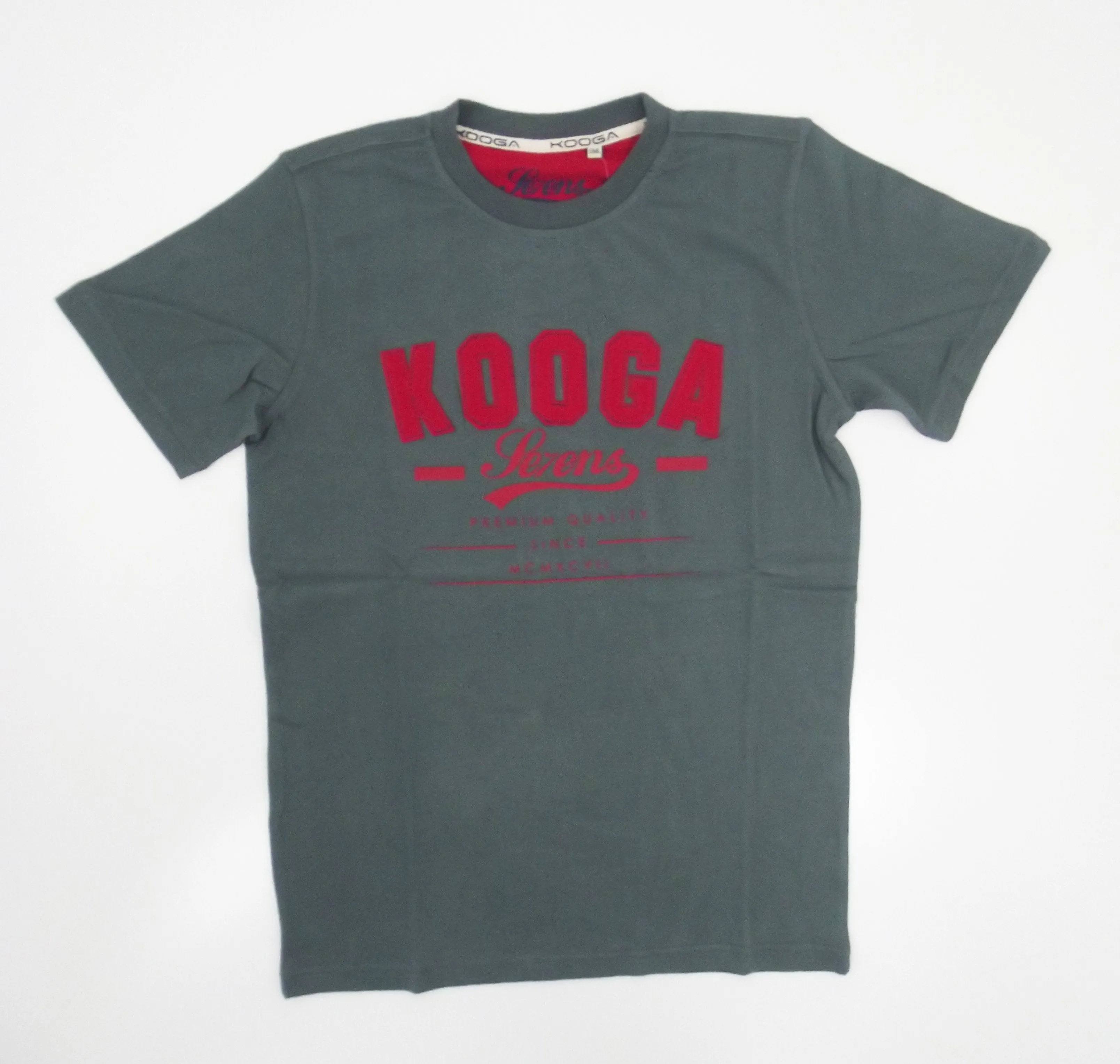 Kooga Se7ens Adults SS14 Charcoal/Red T-Shirt