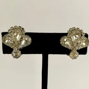 Late 50s/ Early 60s Weiss Rhinestone Earrings