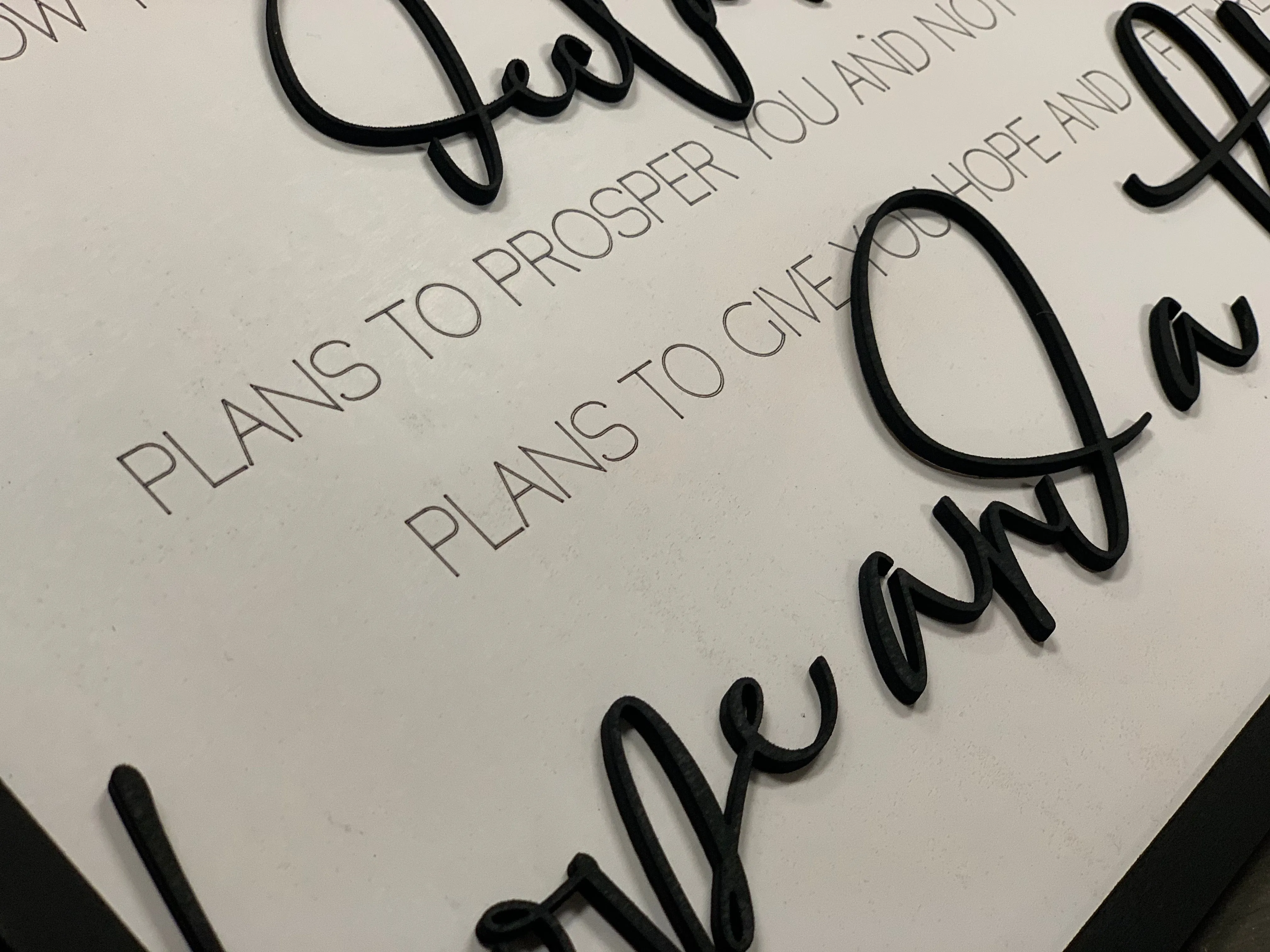 Layered Quote: Plans I Have for You Hope Future Jeremiah  SVG FILE GLOWFORGE LASER READY