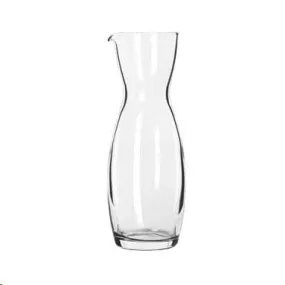 Libbey 10.75 Oz Glass Wine Carafe with 6 Oz & 9 Oz Pour Lines, 12 / Case | Denson CFE