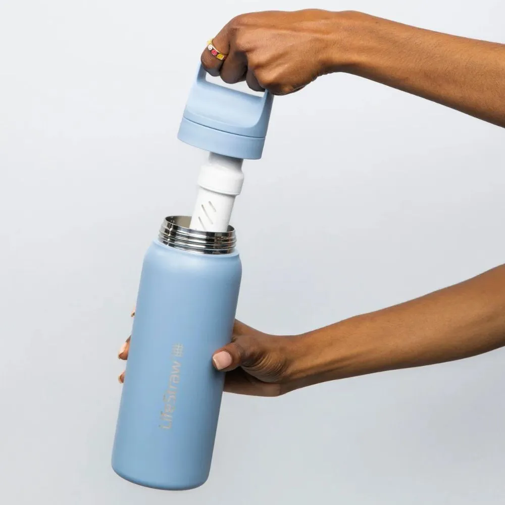 LifeStraw Go 2.0 Stainless Steel Water Filter Bottle 500ml