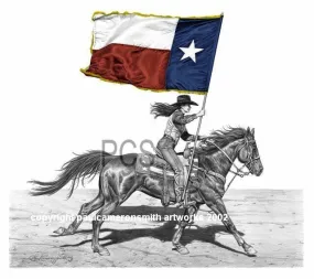 Lone Star Limited Edition Print - 17" x 17"