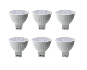 Lumina Lighting® 4W MR16 LED Bulb | AC/DC 12V 3000K Warm White 320 Lumens | (6-Pack)