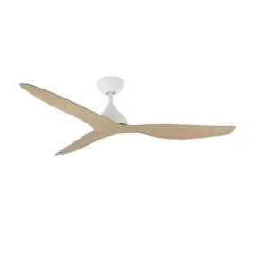 Martec Avoca Smart 52in 132cm DC Ceiling Fan - White and Oak