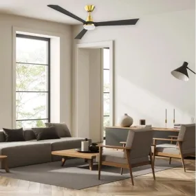 Martec Riviera DC 1320mm Ceiling Fan with LED Light Antique Bronze/Charcoal