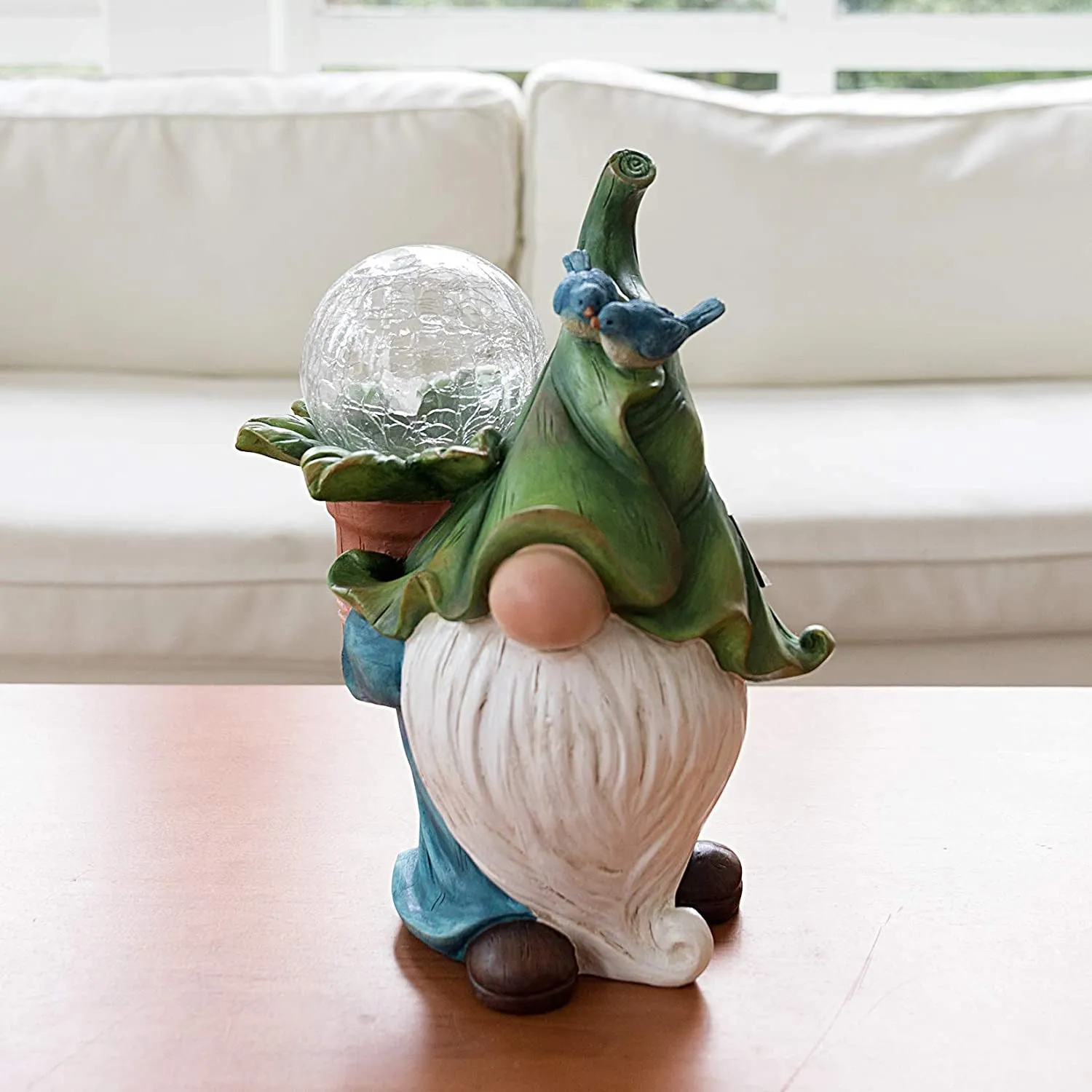 Meditation Dwarf Statue American Country Solar Luminous Dwarf Fairy Ornaments Garden Lawn Decoration