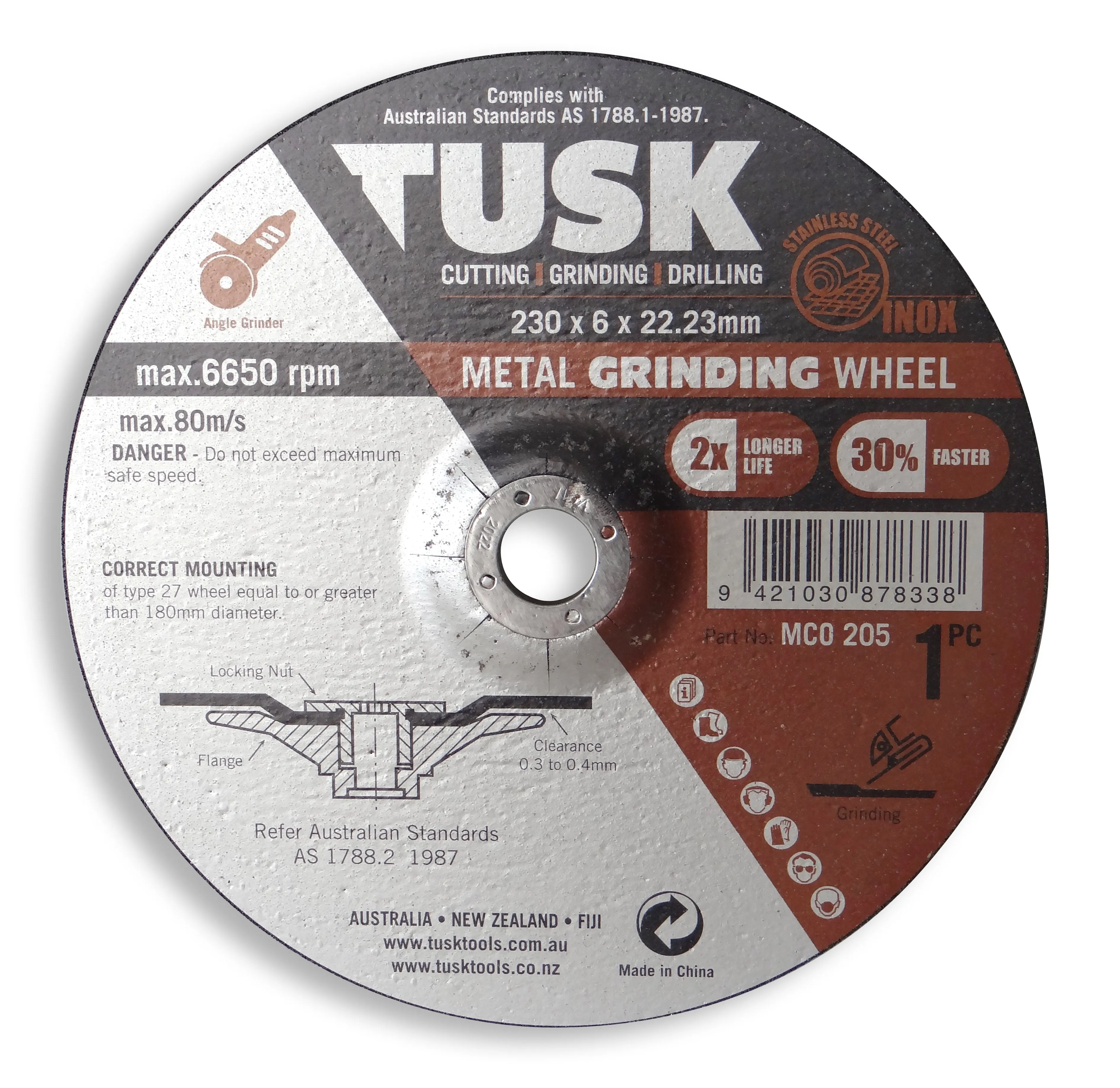 Metal Grinding Wheel 125 x 6 x 22.23 1pc