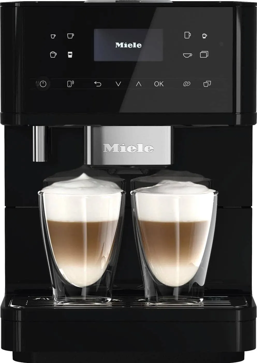 Miele CM6160 Milk Perfection Countertop Espresso Machine - Obsidian Black