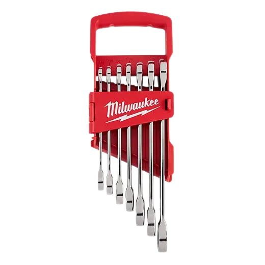 Milwaukee 7pc Ratcheting Combination Wrench Set - SAE