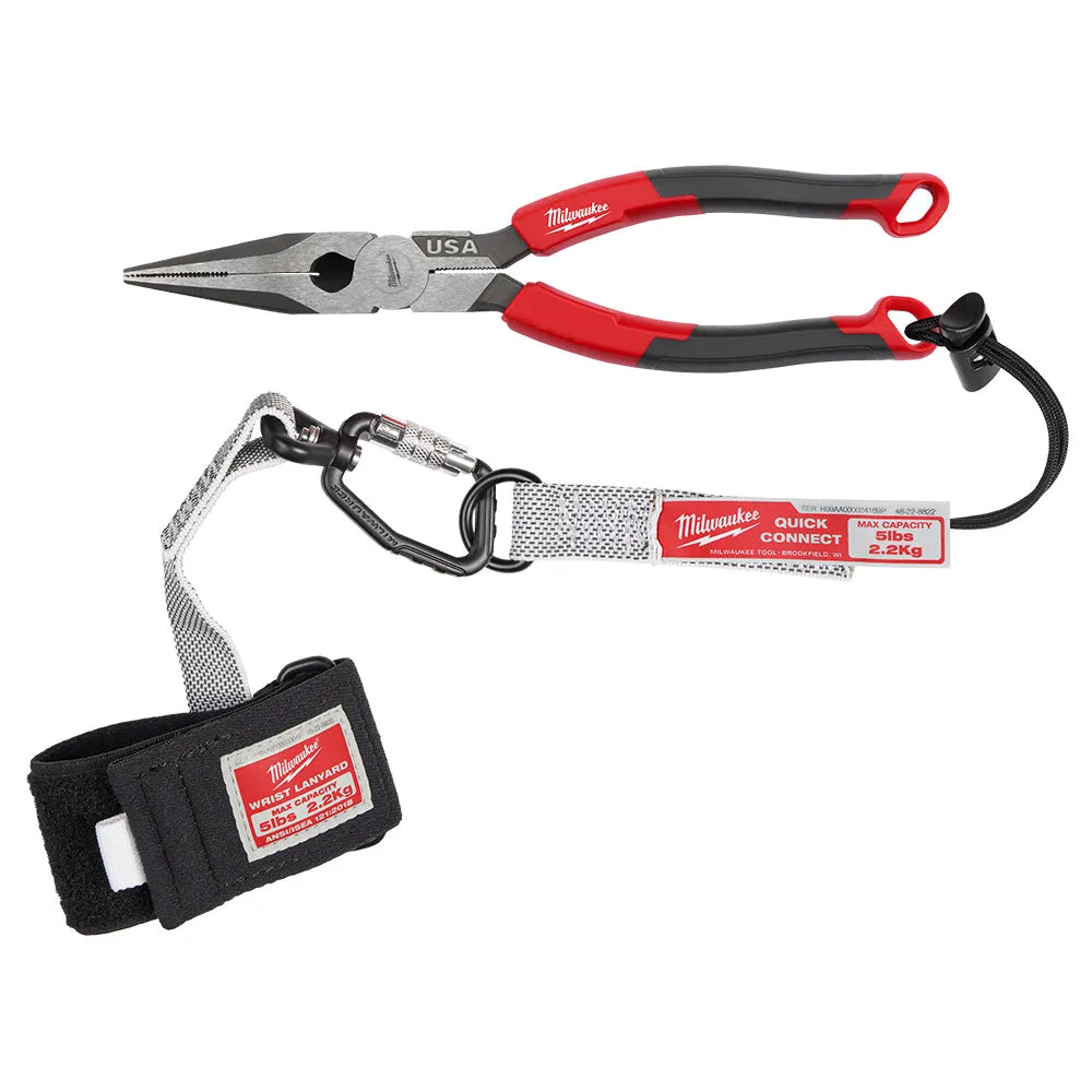 Milwaukee MT555 8" Long Nose Comfort Grip Pliers (USA)