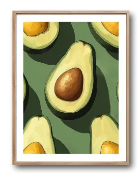 Modern Avocado Poster