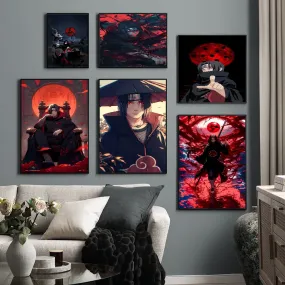 Naruto Uchiha Itachi Self-Adhesive Art Poster