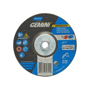 Norton 6 x 1/4 x 5/8 - 11 In. Gemini Grinding Wheel 24 S T27 10 Count