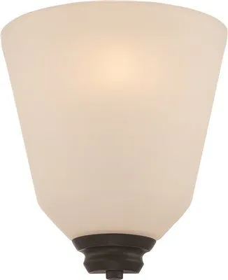 Nuvo Calvin Led Wall Sconce Mahogany Bronze 8 X 8-7/8 Inch  Uses (1) 9.8-Watt Led Gu24 Base Lamp