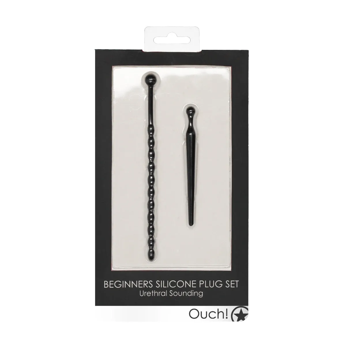 Ouch Silicone Beginners Penis Plug Set Black