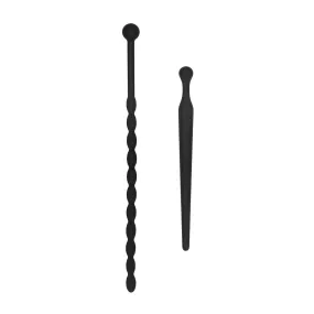 Ouch Silicone Beginners Penis Plug Set Black