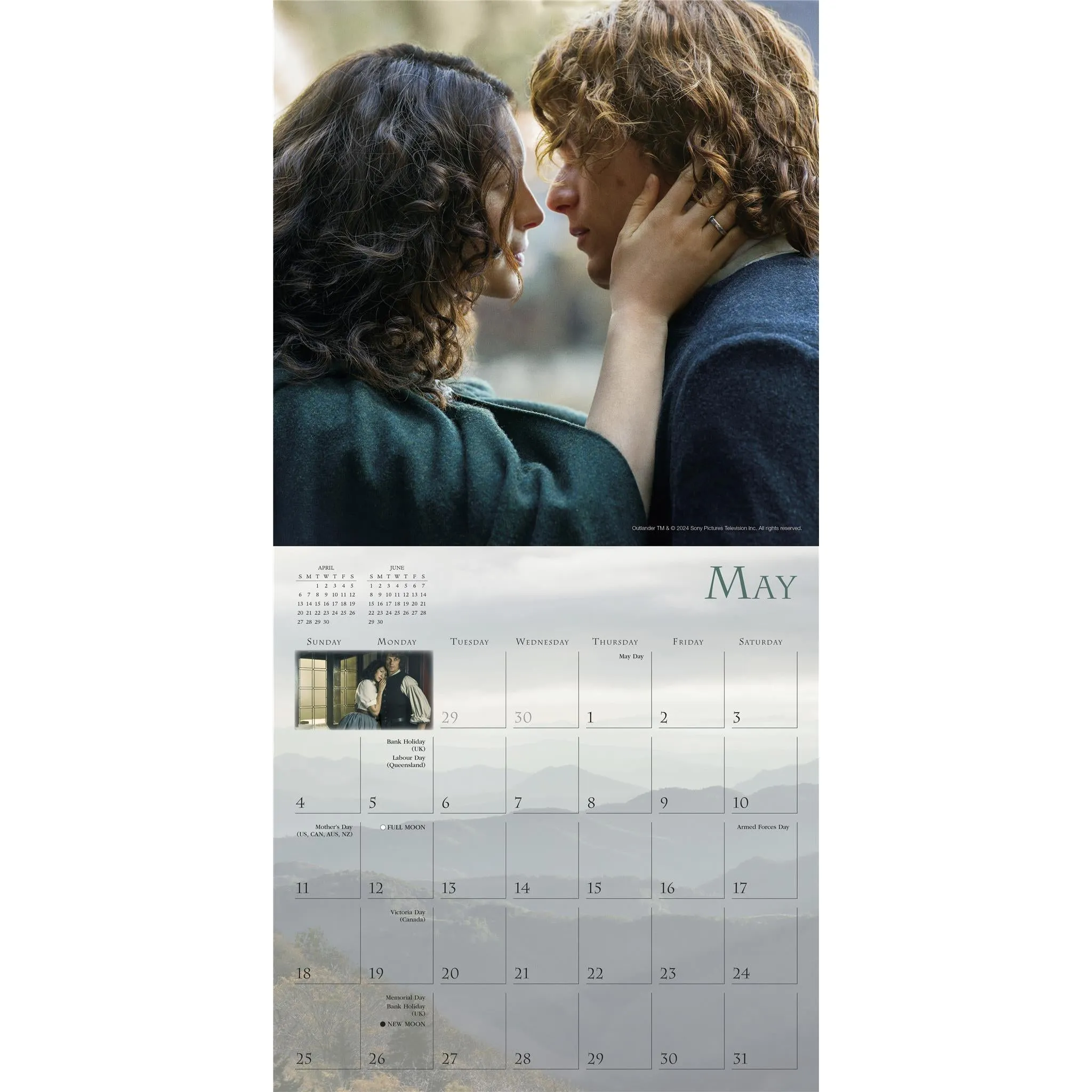 Outlander Wall 2025 Calendar