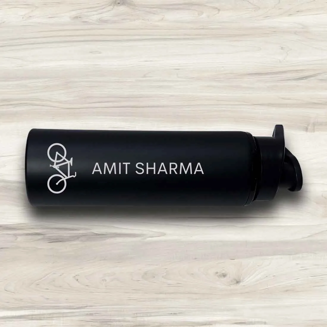 Personalised Engraved Water Bottle for Gym Sports Sipper - Cycle