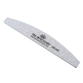 Premium Half Moon Nail File - 240/240 Grit