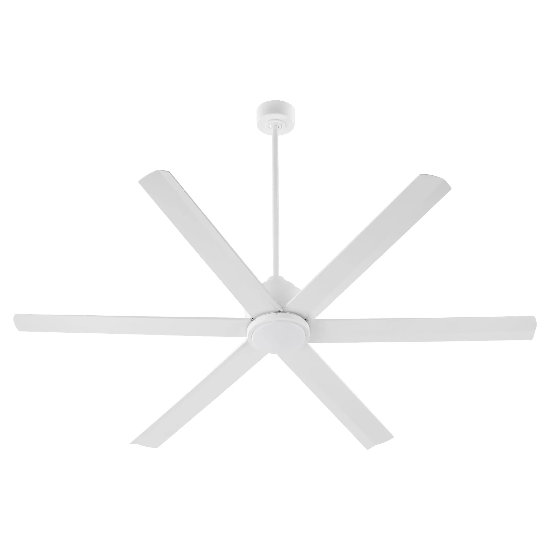 Quorum Titus 20656-8 Ceiling Fan 65 Inch 6 Blades, Damp Listed - Studio White