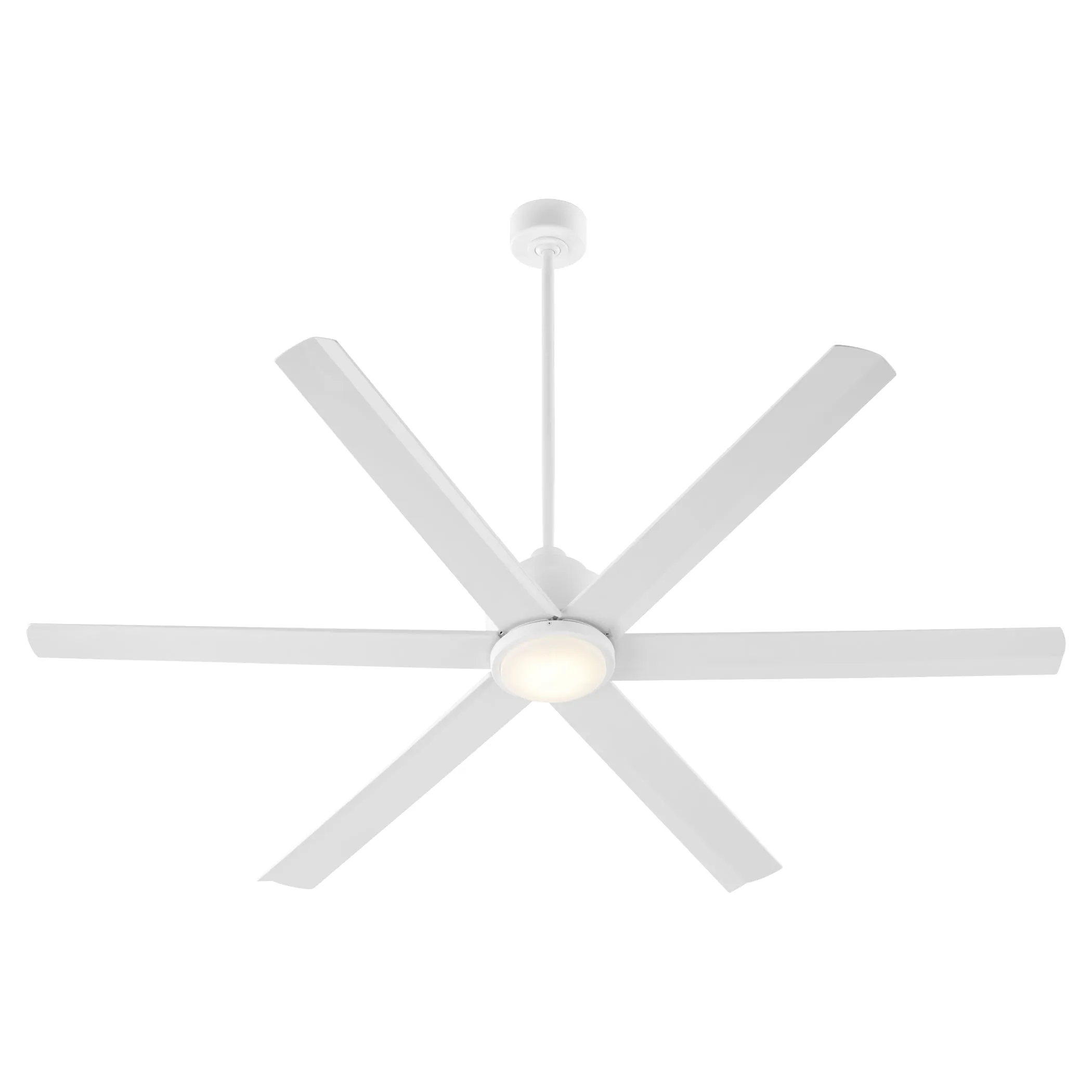 Quorum Titus 20656-8 Ceiling Fan 65 Inch 6 Blades, Damp Listed - Studio White