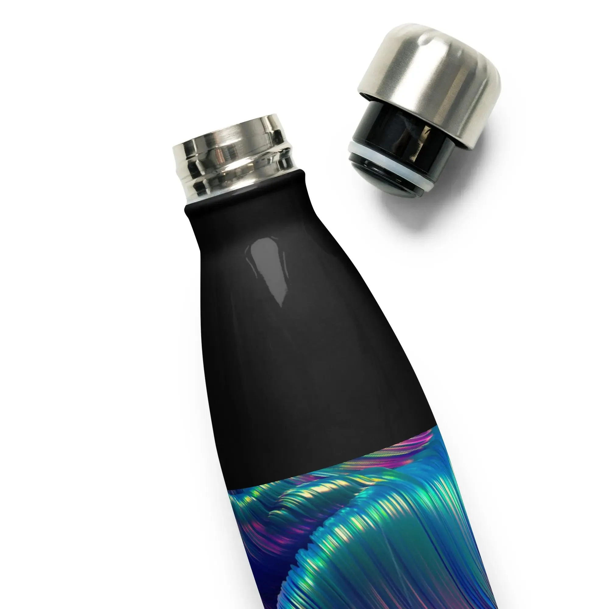 "Iridescent Wave" Collection - Stainless Steel Water Bottle