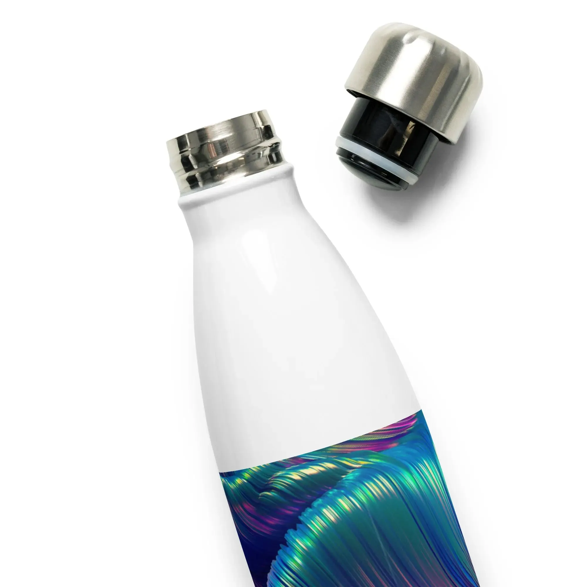 "Iridescent Wave" Collection - Stainless Steel Water Bottle