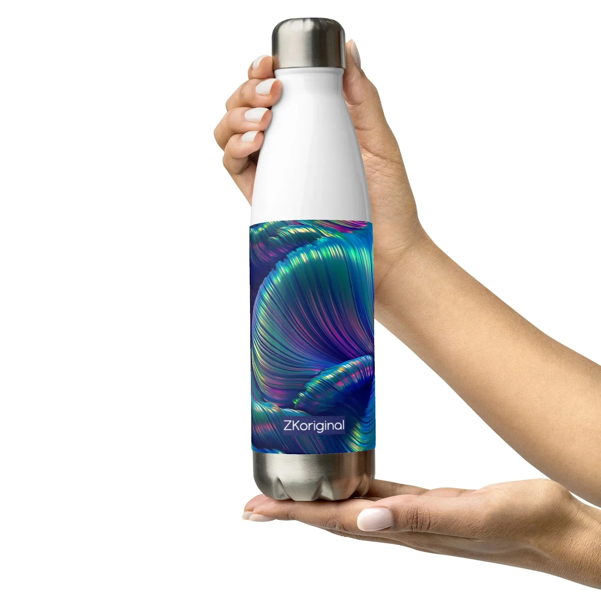 "Iridescent Wave" Collection - Stainless Steel Water Bottle